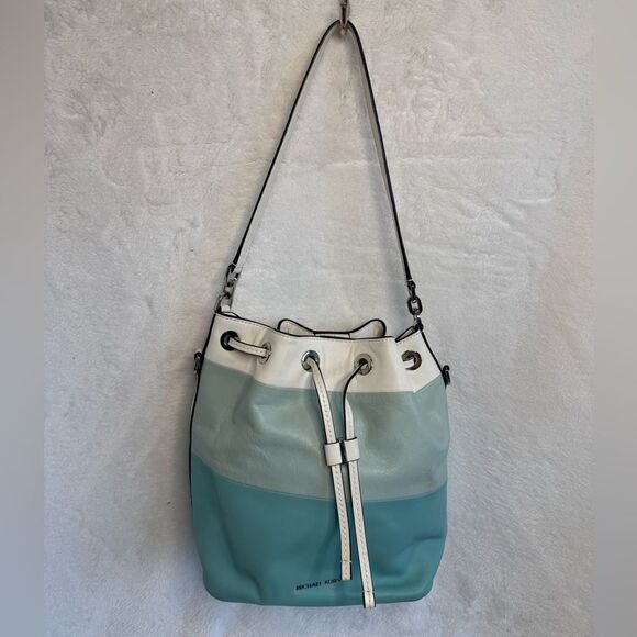Michael Kors Dottie Color Block Bucket Bag - Picture 1 of 14
